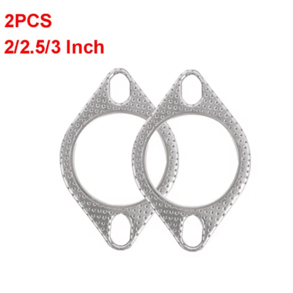 2PCS Ultra Seal Exhaust Gasket Set For Mufflers Downpipes 5