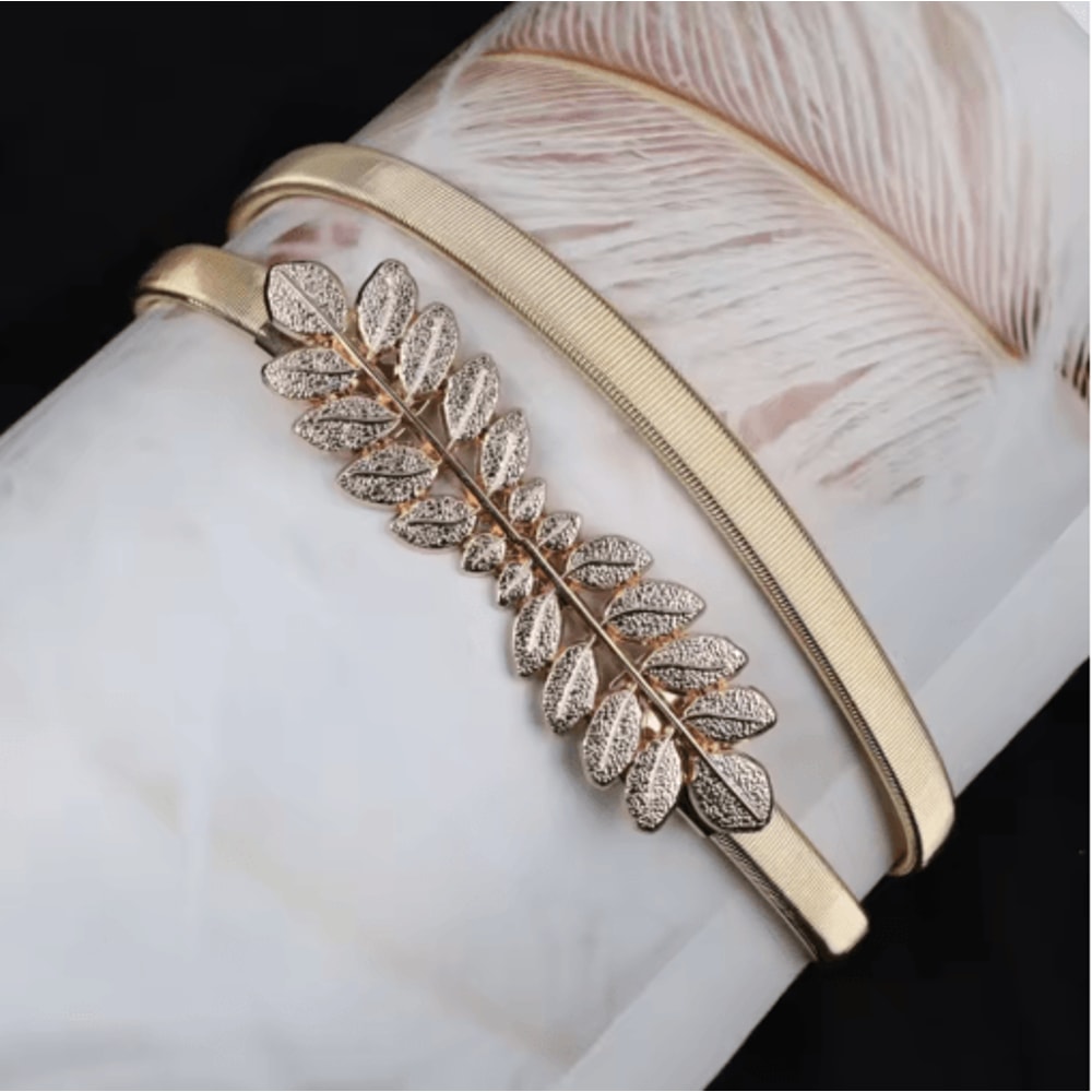 Luxury Elastic Gold Chain Waist Belt For Elegant Womens Fashion 9