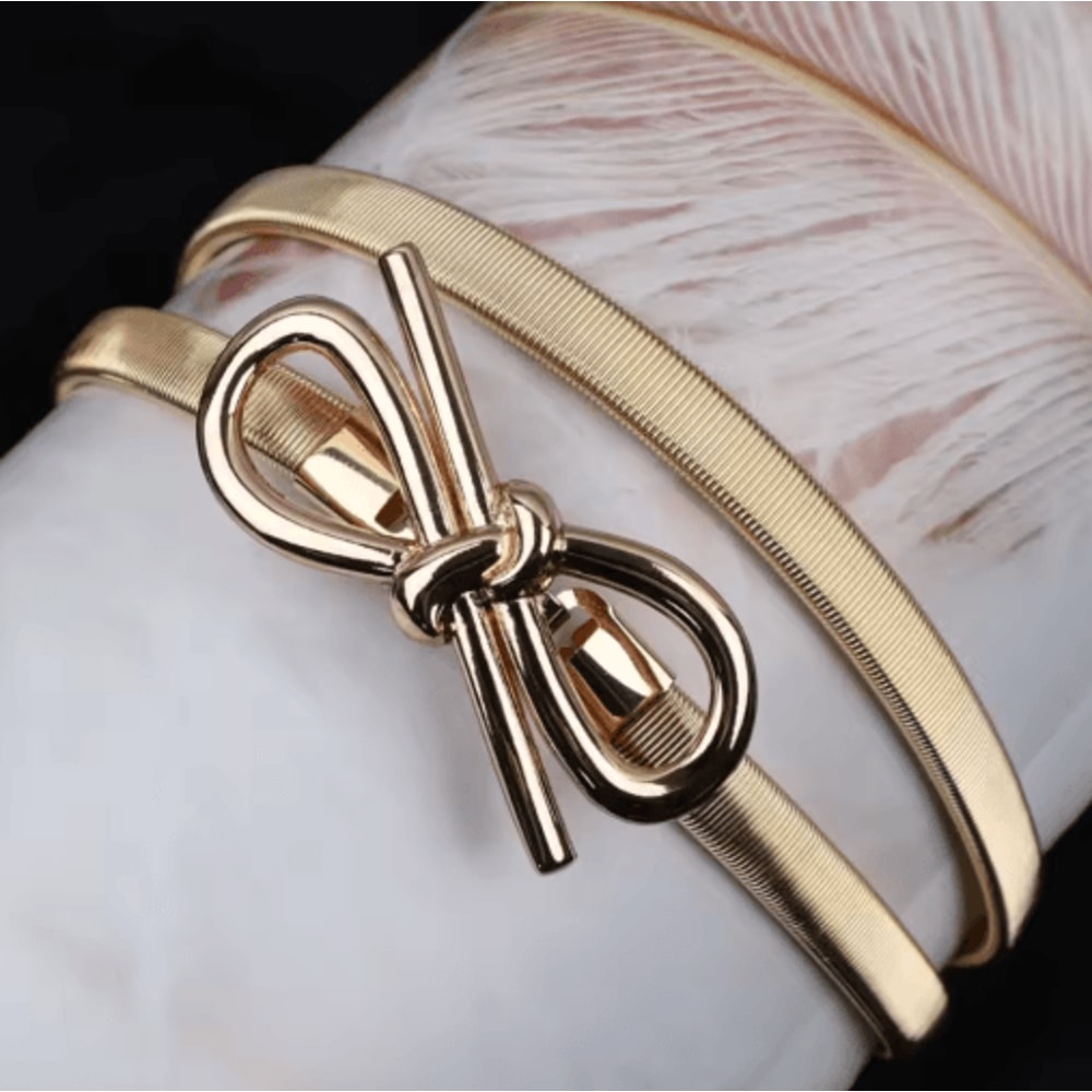Luxury Elastic Gold Chain Waist Belt For Elegant Womens Fashion 6