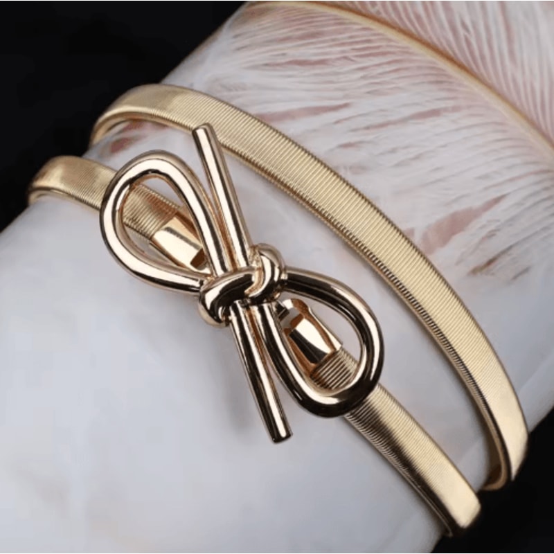 Luxury Elastic Gold Chain Waist Belt For Elegant Womens Fashion 6