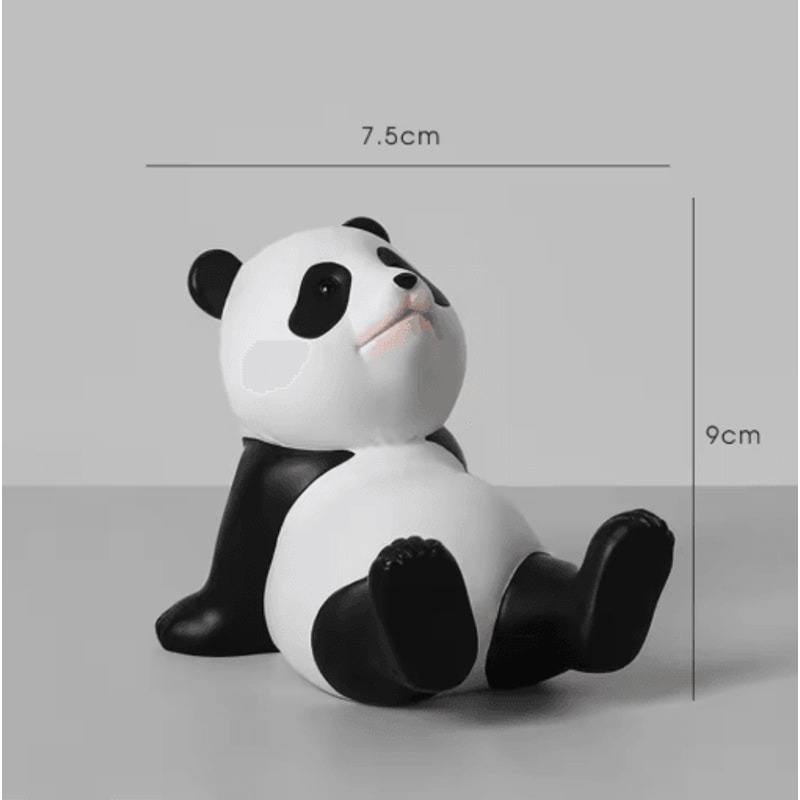 Modern Panda Phone Holder Figurine For Desk Home Decor 2