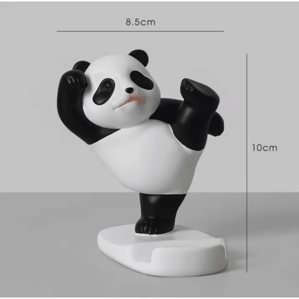 Modern Panda Phone Holder Figurine For Desk Home Decor 4