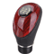 Universal Wooden PU Leather 5Speed Manual Gear Shift Knob 2