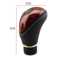 Universal Wooden PU Leather 5Speed Manual Gear Shift Knob 4