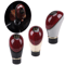 Universal Wooden PU Leather 5Speed Manual Gear Shift Knob 5