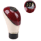 Universal Wooden PU Leather 5Speed Manual Gear Shift Knob 6