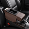 Universal PU Leather Car Armrest Cushion With Cup Holder Tissue Storage 3