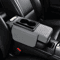 Universal PU Leather Car Armrest Cushion With Cup Holder Tissue Storage 5
