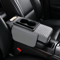 Universal PU Leather Car Armrest Cushion With Cup Holder Tissue Storage 5