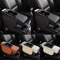 Universal PU Leather Car Armrest Cushion With Cup Holder Tissue Storage 0