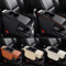 Universal PU Leather Car Armrest Cushion With Cup Holder Tissue Storage 0