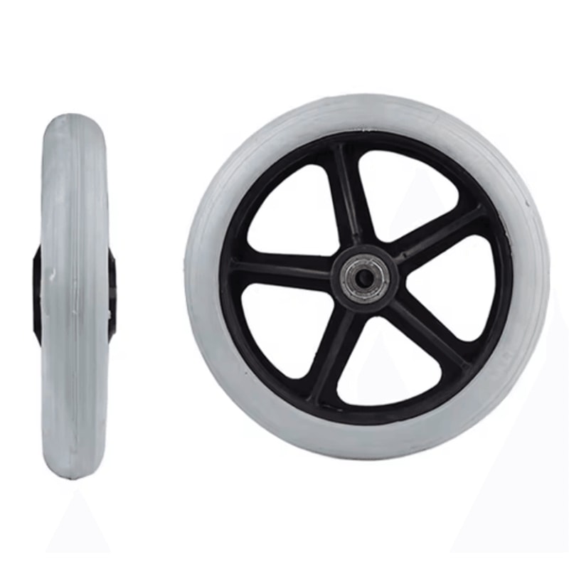 HeavyDuty Solid Wheelchair Front Caster Replacement Wheel 1