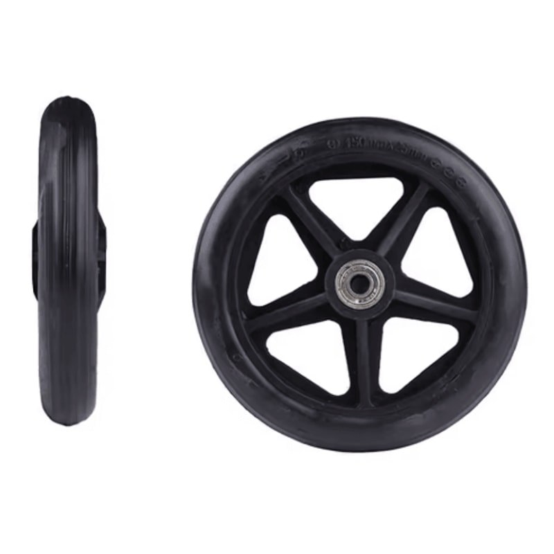 HeavyDuty Solid Wheelchair Front Caster Replacement Wheel 2