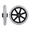 HeavyDuty Solid Wheelchair Front Caster Replacement Wheel 3