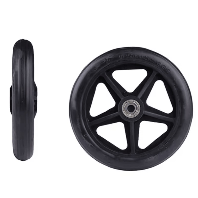 HeavyDuty Solid Wheelchair Front Caster Replacement Wheel 6