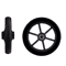 HeavyDuty Solid Wheelchair Front Caster Replacement Wheel 8