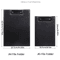 PU Leather Conference Clipboard Folder With Smooth Writing Pad 3