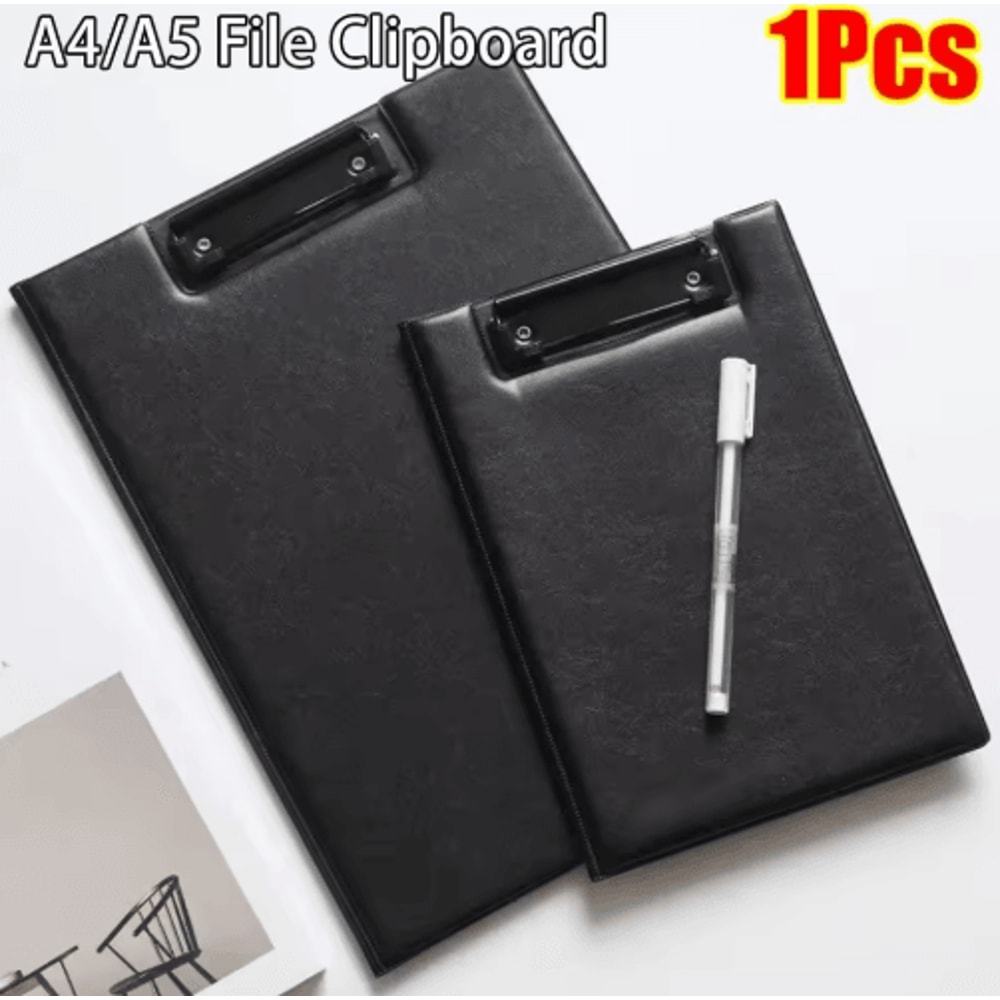 PU Leather Conference Clipboard Folder With Smooth Writing Pad 0