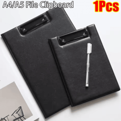 pu leather conference clipboard folder with smooth writing pad