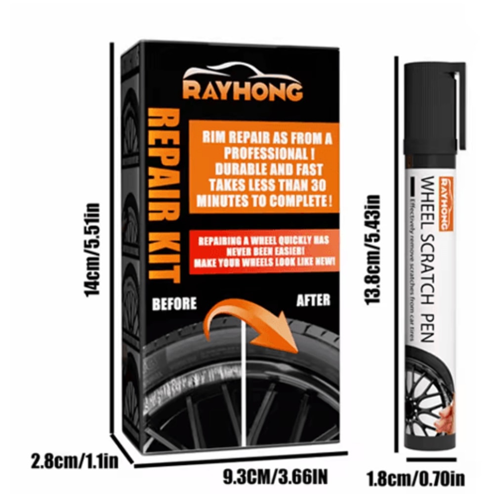 Portable Alloy Wheel Scratch Repair Kit For Car Rim TouchUps 1