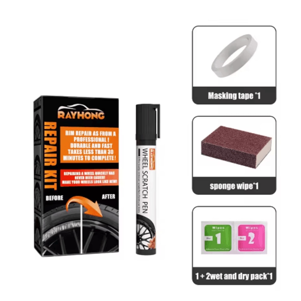 Portable Alloy Wheel Scratch Repair Kit For Car Rim TouchUps 2