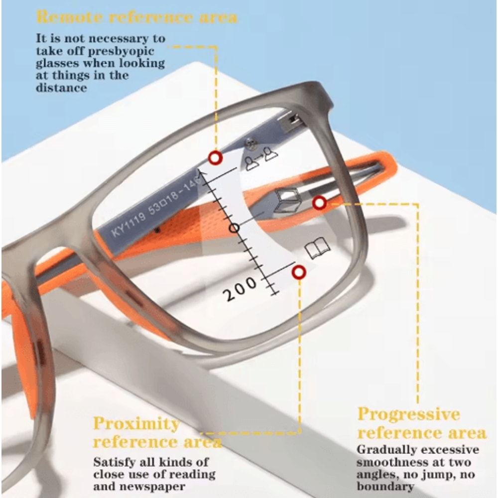 TR90 Progressive AntiBlue Light Multifocal Reading Glasses 5