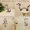 Modern Wrought Iron Dog Sculpture Decorative Animal Figurine 6