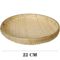 Handmade Woven Bamboo Bread Basket Tray For Kitchen Table Serving 3