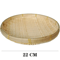 Handmade Woven Bamboo Bread Basket Tray For Kitchen Table Serving 3