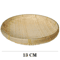 Handmade Woven Bamboo Bread Basket Tray For Kitchen Table Serving 5