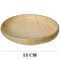 Handmade Woven Bamboo Bread Basket Tray For Kitchen Table Serving 5
