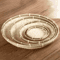 Handmade Woven Bamboo Bread Basket Tray For Kitchen Table Serving 0