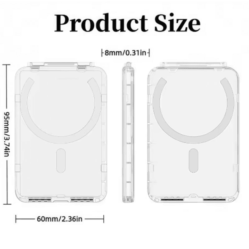 MagSafe Wallet Case With Detachable Card Holder Kickstand For IPhone 2