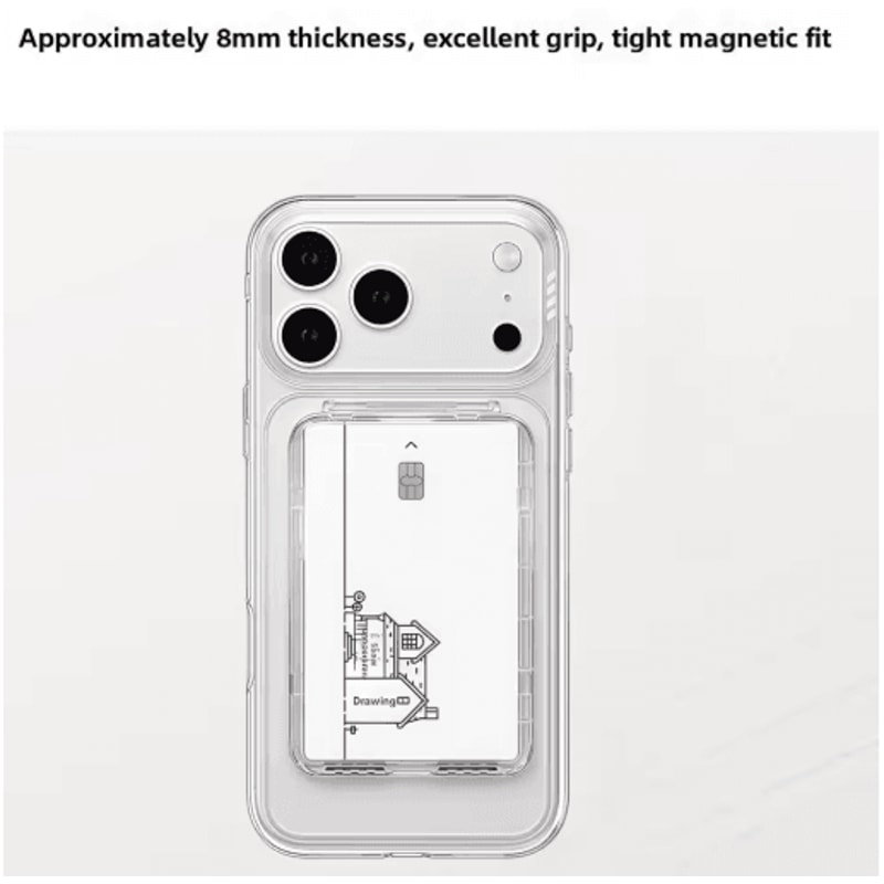 MagSafe Wallet Case With Detachable Card Holder Kickstand For IPhone 4