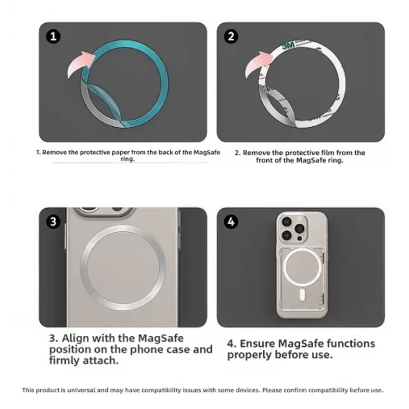 MagSafe Wallet Case With Detachable Card Holder Kickstand For IPhone 5