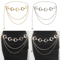 Vintage Moon Layered Waist Chain Belt For Womens Dresses Streetwear 0