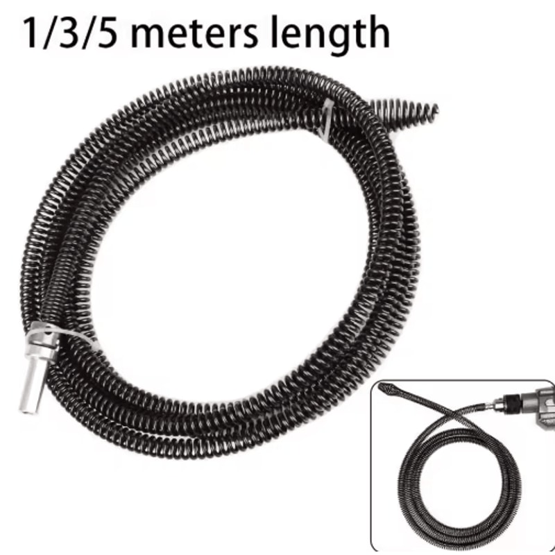 Electric Drill Drain Cleaner Spring For Fast Pipe Sink Clog Removal 4