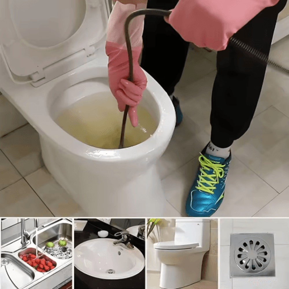 Electric Drill Drain Cleaner Spring For Fast Pipe Sink Clog Removal 6