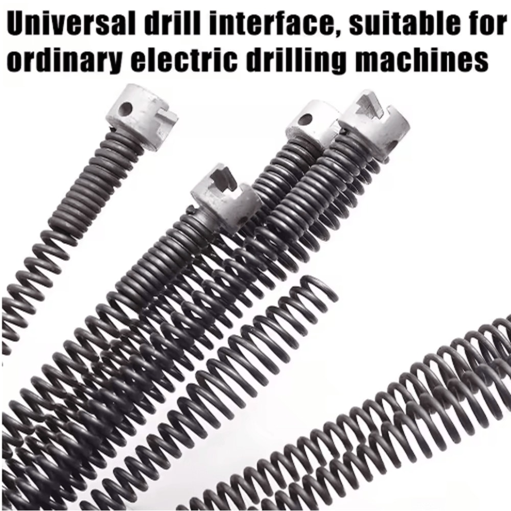 Electric Drill Drain Cleaner Spring For Fast Pipe Sink Clog Removal 7