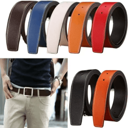 luxury genuine leather belt strap for jeans & trousers