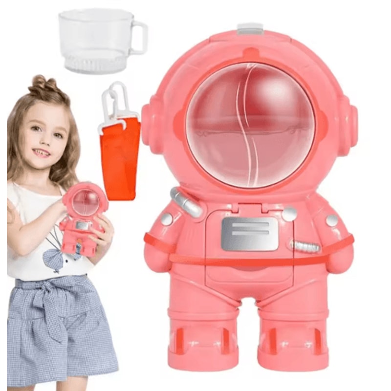 Astronaut Mini Water Dispenser Bottle For Kids School Travel 4