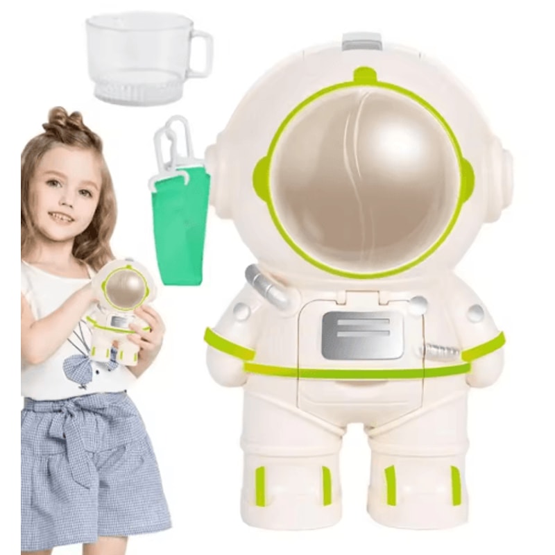 Astronaut Mini Water Dispenser Bottle For Kids School Travel 6