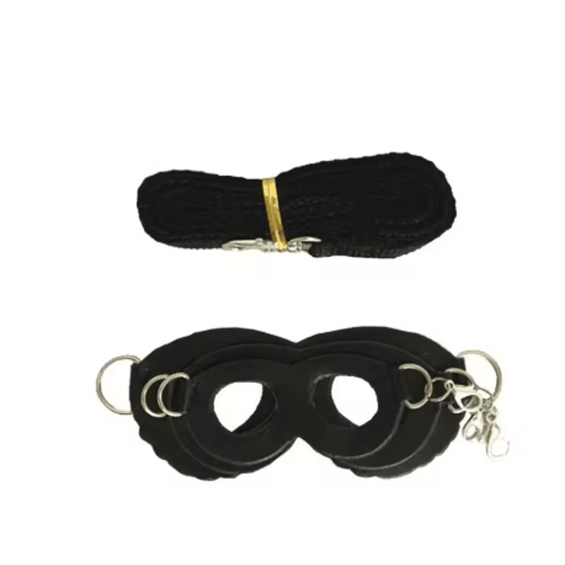 PU Leather Small Pet Harness Leash Set For Hamsters Guinea Pigs Sugar Gliders 2