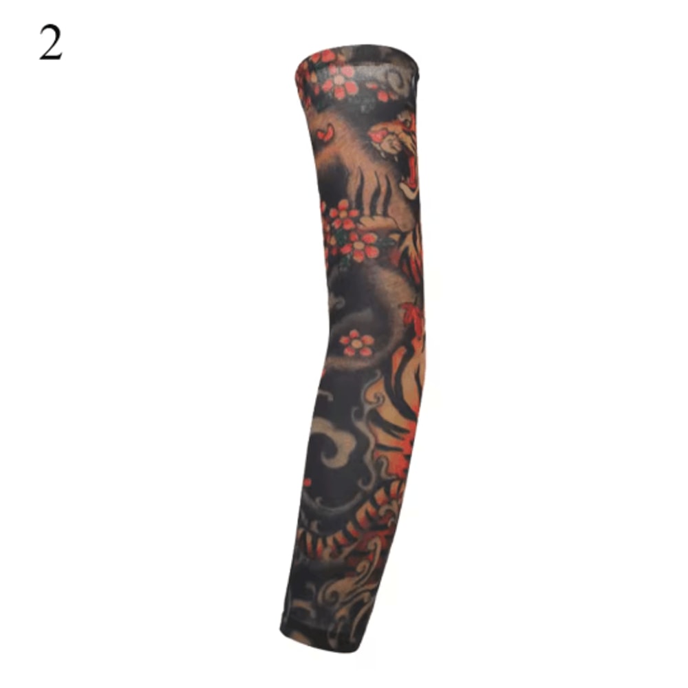 Floral UV Protection Arm Sleeves For Cyclin Sports Outdoor Wear 7