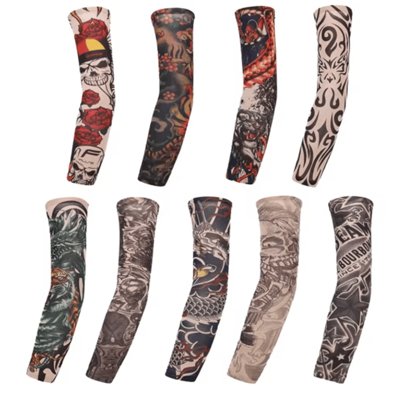 Floral UV Protection Arm Sleeves For Cyclin Sports Outdoor Wear 12