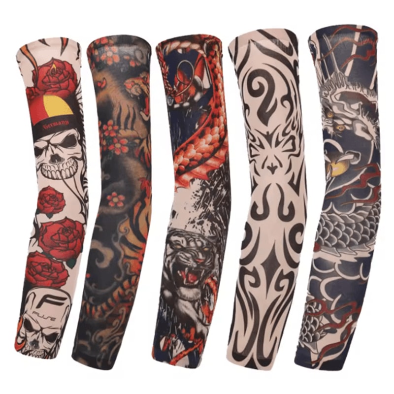 Floral UV Protection Arm Sleeves For Cyclin Sports Outdoor Wear 0