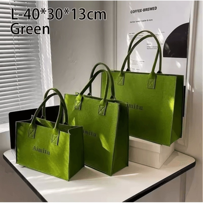 Large Capacity Felt Crossbody Shoulder Bag For Everyday Travel Casual Use 11