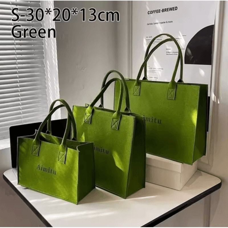 Large Capacity Felt Crossbody Shoulder Bag For Everyday Travel Casual Use 13