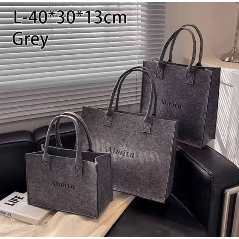 Large Capacity Felt Crossbody Shoulder Bag For Everyday Travel Casual Use 3