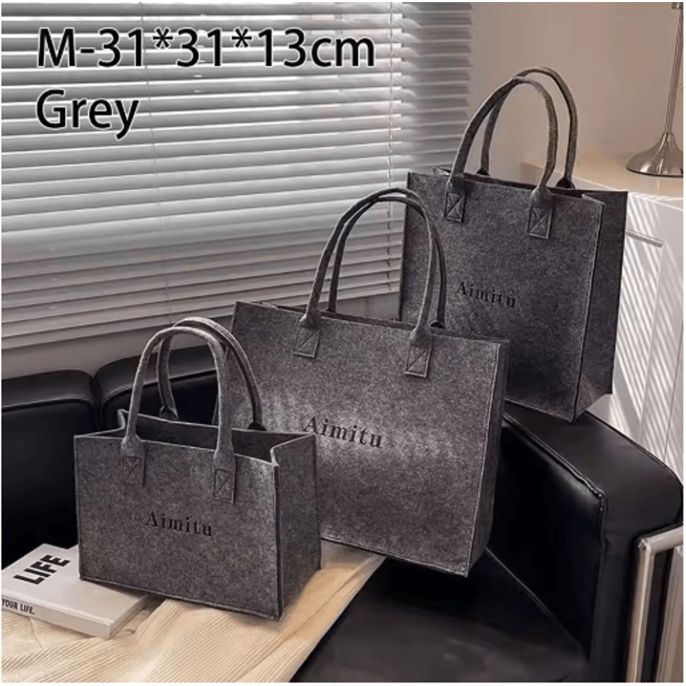 Large Capacity Felt Crossbody Shoulder Bag For Everyday Travel Casual Use 4